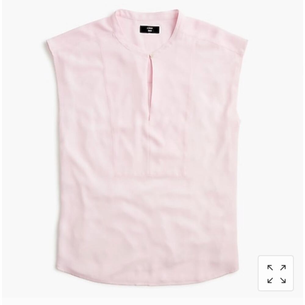 J. Crew 365 Drapey Cap Sleeve Top Pink H8094 Size XL - Picture 2 of 12